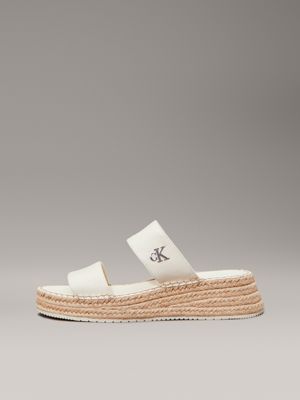 turtledove canvas platform espadrilles for women calvin klein jeans