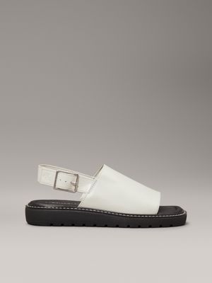 blue leather sandals for women calvin klein jeans