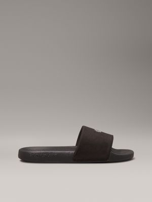 black logo sliders for women calvin klein jeans