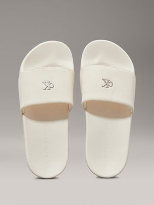 turtledove logo sliders for women calvin klein jeans