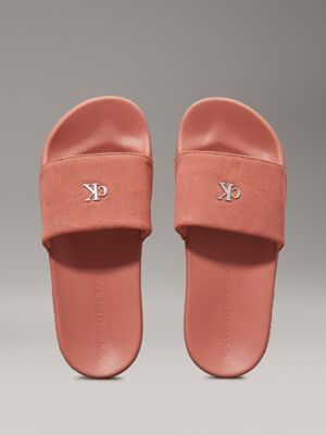 aragon logo sliders for women calvin klein jeans