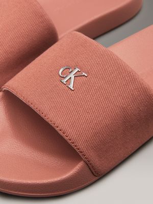 aragon logo sliders for women calvin klein jeans