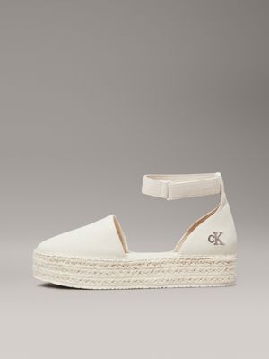 turtledove canvas platform espadrilles for women calvin klein jeans