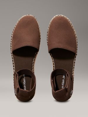 rocky brown canvas platform espadrilles for women calvin klein jeans