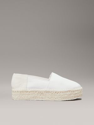 white platform espadrilles for women calvin klein jeans