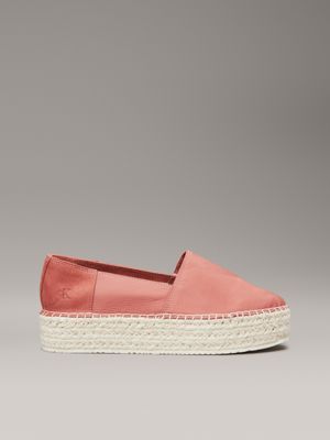 brown platform espadrilles for women calvin klein jeans