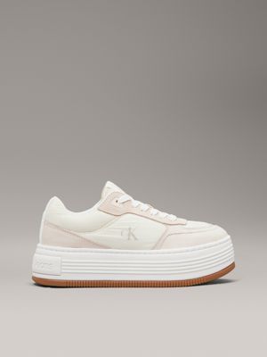 white suede platform trainers for women calvin klein jeans