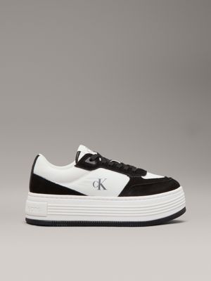 white suede platform trainers for women calvin klein jeans