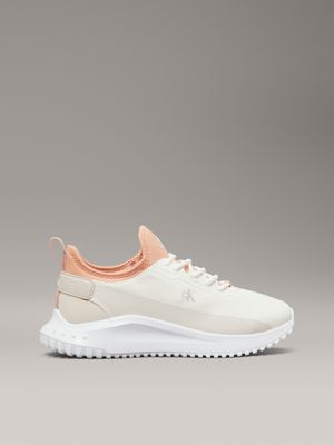 beige ripstop trainers for women calvin klein jeans