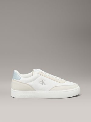 white suède sneakers voor dames - calvin klein jeans