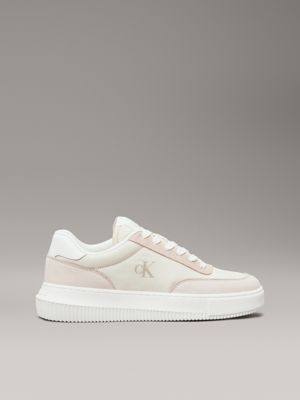 white leather trainers for women calvin klein jeans