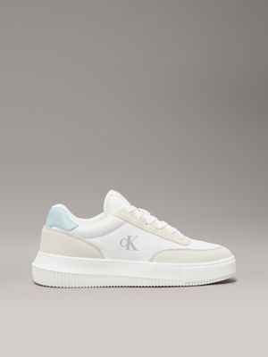 white leather trainers for women calvin klein jeans