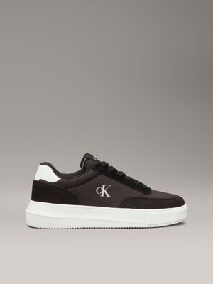 black leather trainers for women calvin klein jeans