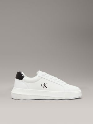 white leather trainers for women calvin klein jeans