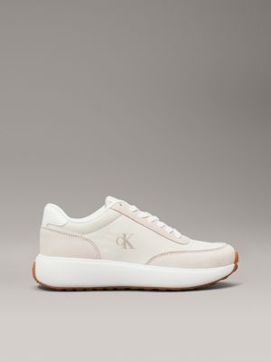 white leather trainers for women calvin klein jeans