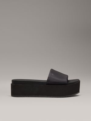 black platform wedge sandals for women calvin klein jeans