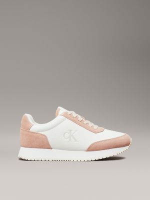 bright white trainers for women calvin klein jeans