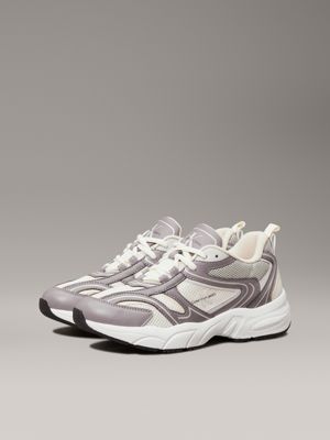 baskets en similicuir multi pour femmes calvin klein jeans