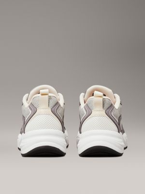 stormfront/creamy white/tapioca mesh trainers for women calvin klein jeans