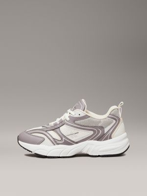 stormfront/creamy white/tapioca mesh trainers for women calvin klein jeans