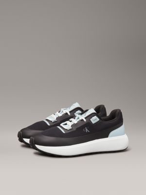 black/cloud blue ripstop trainers for women calvin klein jeans