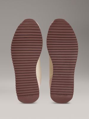 pistachio/whisper pink leather trainers for women 