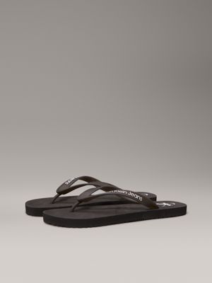 black flip flops for women calvin klein jeans