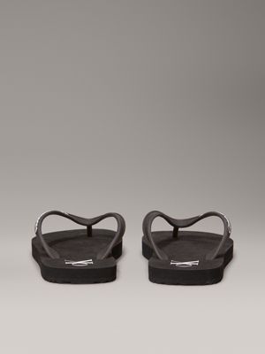 black flip flops for women calvin klein jeans