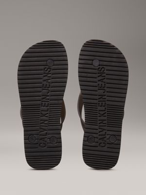 black flip flops for women calvin klein jeans