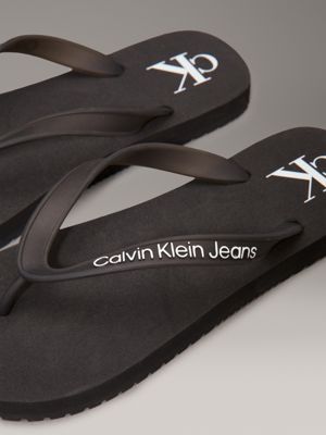 black flip flops for women calvin klein jeans