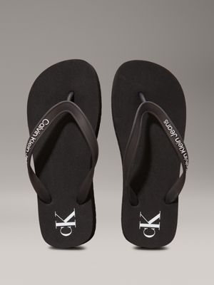 infradito con plateau black/bright white da donne calvin klein jeans