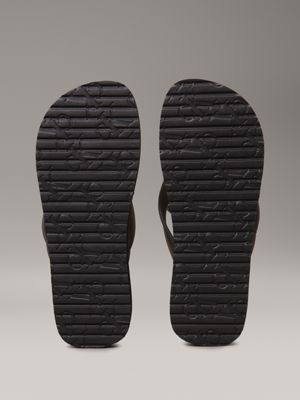 infradito con plateau black/bright white da donne calvin klein jeans
