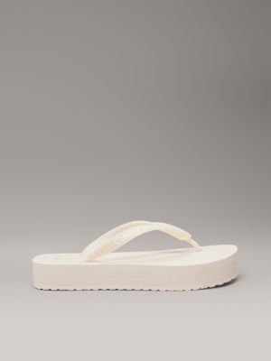 purple platform flip flops for women calvin klein jeans