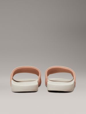 tuscany/eggshell canvas sliders for women calvin klein jeans