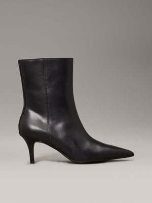 Bottes a petit talon aiguille en cuir Calvin Klein YW0YW018360GJ